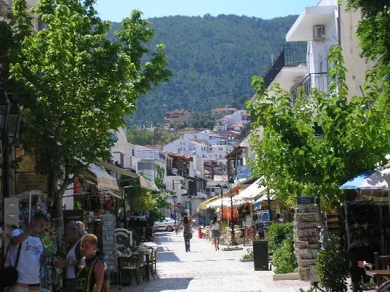 Papadiamantis street near Athos Apartments